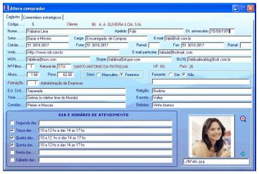 Compradores e Contatos do Clientes do Sofware SDR