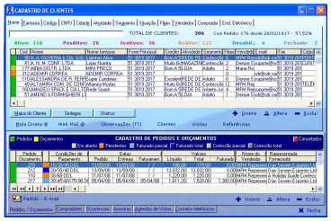 Clientes no Software SDR